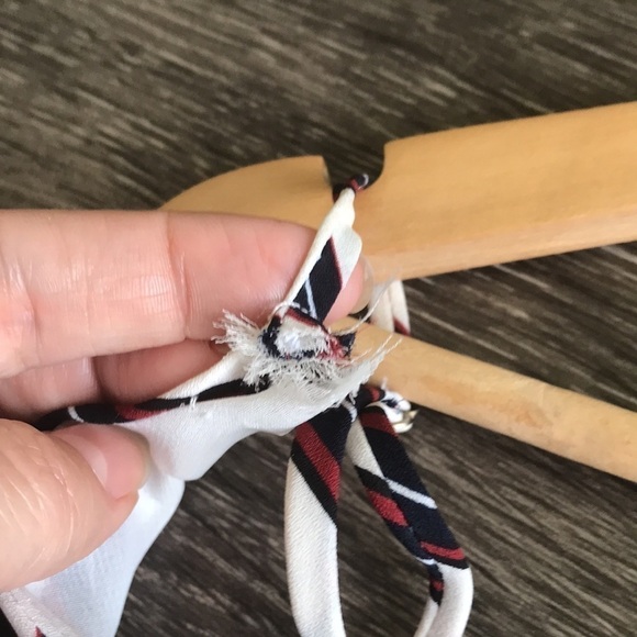 𝅺LULUS sleeveless striped wrap long shirt tunic sz XL - Picture 10 of 11